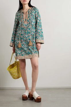 GUCCI Love Parade Minikleid Aus Voile Aus Einer Baumwollmischung Mit Blumenprint Und Spitzenbesätzen ,Mehrfarbig -Offizielle GUCCI Website w920 q60 100