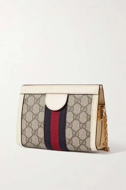 GUCCI Ophidia Mini Bedruckte Schultertasche Aus Beschichtetem Canvas Mit Besätzen Aus Strukturiertem Leder ,Weiß -Offizielle GUCCI Website w920 q60 1007