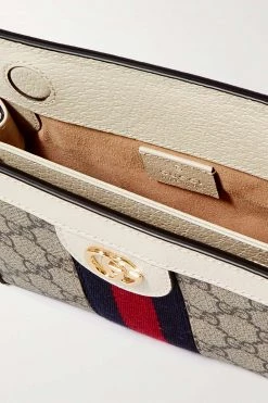 GUCCI Ophidia Mini Bedruckte Schultertasche Aus Beschichtetem Canvas Mit Besätzen Aus Strukturiertem Leder ,Weiß -Offizielle GUCCI Website w920 q60 1009