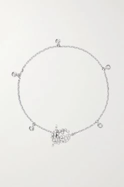 GUCCI GG Running Armband Aus 18 Karat Weißgold Mit Diamanten