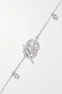 GUCCI GG Running Armband Aus 18 Karat Weißgold Mit Diamanten -Offizielle GUCCI Website w920 q60 1026