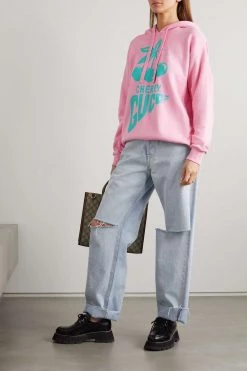 GUCCI Hoodie Aus Baumwoll-Jersey Mit Print ,Pink -Offizielle GUCCI Website w920 q60 1041