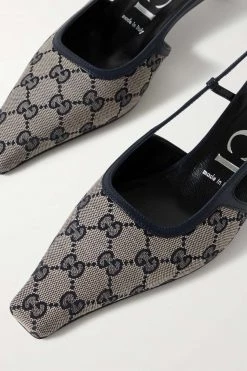 GUCCI Tom Slingback-Pumps Aus Canvas Mit Logo-Jacquard-Muster ,Mitternachtsblau -Offizielle GUCCI Website w920 q60 108