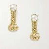 GUCCI Goldfarbene Ohrringe Mit Kunstperlen