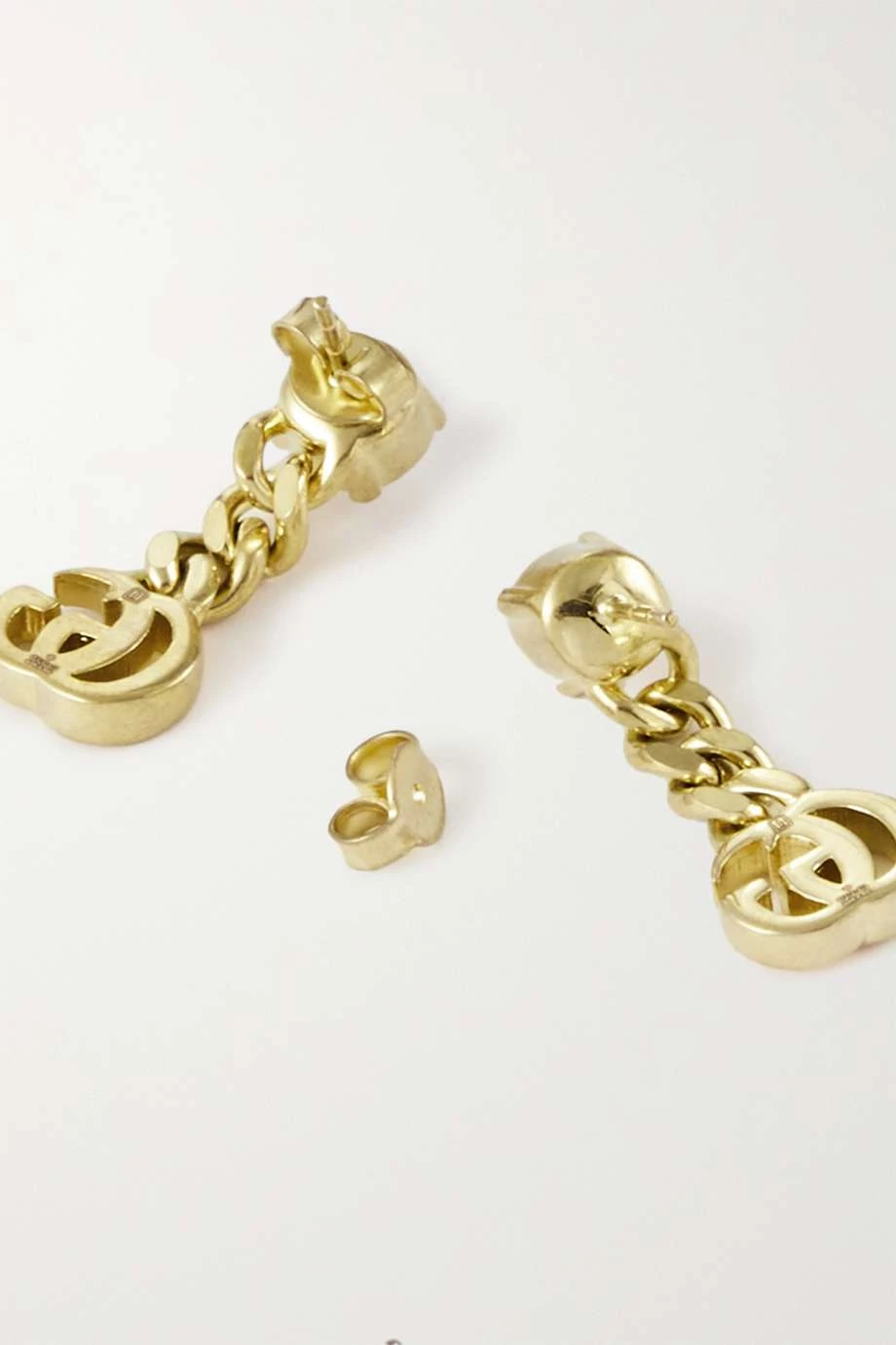 GUCCI Goldfarbene Ohrringe Mit Kunstperlen 3 GUCCI Goldfarbene Ohrringe Mit Kunstperlen – Bild 3