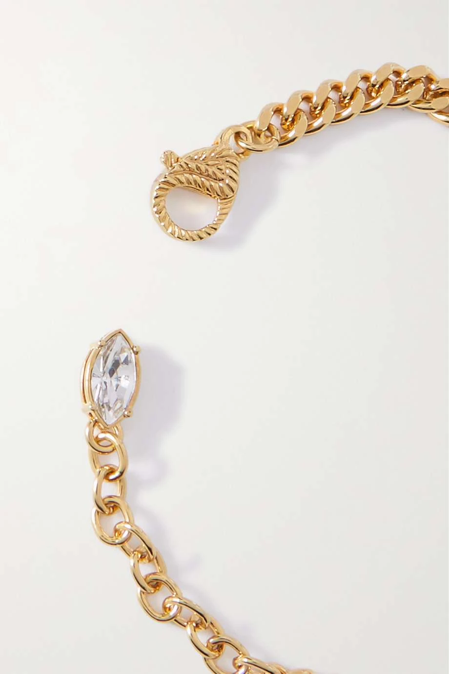 GUCCI Goldfarbenes Armband Mit Kristallen Und Emaille 3 GUCCI Goldfarbenes Armband Mit Kristallen Und Emaille – Bild 3