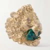 GUCCI Goldfarbener Ring Mit Kristallen