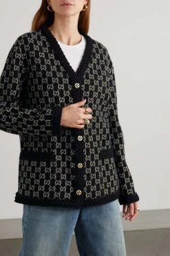 GUCCI Cardigan Aus Wolle In Jacquard-Strick ,Schwarz 8 GUCCI Cardigan Aus Wolle In Jacquard-Strick ,Schwarz -Offizielle GUCCI Website w920 q60 1161