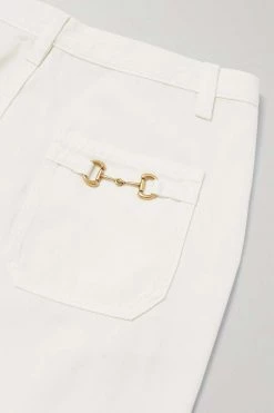 GUCCI Love Parade Hoch Sitzende Jeans Mit Geradem Bein Und Horsebit-Detail ,Weiß -Offizielle GUCCI Website w920 q60 119