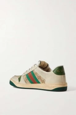 GUCCI Screener Sneakers Aus Veloursleder, Leder Und Canvas In Distressed-Optik ,Beige -Offizielle GUCCI Website w920 q60 1199