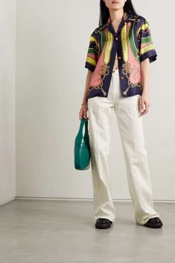 GUCCI Love Parade Hoch Sitzende Jeans Mit Geradem Bein Und Horsebit-Detail ,Weiß -Offizielle GUCCI Website w920 q60 120