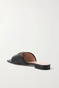 GUCCI Jolie Pantoletten Aus Gestepptem Leder Mit Logodetails ,Schwarz -Offizielle GUCCI Website w920 q60 1226