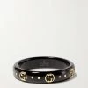 GUCCI Icon Ring Aus Zirkon Und 18 Karat Gold