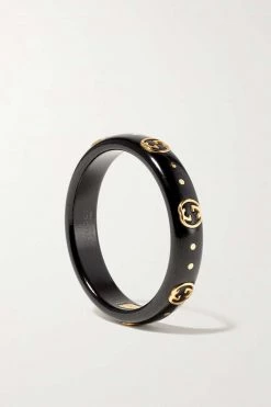 GUCCI Icon Ring Aus Zirkon Und 18 Karat Gold -Offizielle GUCCI Website w920 q60 1238
