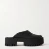 GUCCI Elea Mules Aus Perforiertem Gummi Mit Plateau ,Schwarz