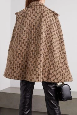 GUCCI Cape Aus Woll-Jacquard ,Beige -Offizielle GUCCI Website w920 q60 1262