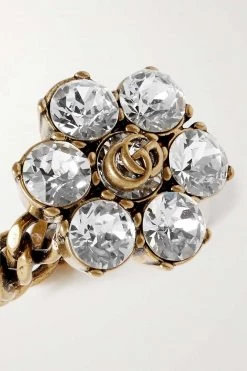 GUCCI GG Marmont Goldfarbener Ring Mit Kristallen 7 GUCCI GG Marmont Goldfarbener Ring Mit Kristallen -Offizielle GUCCI Website w920 q60 1286