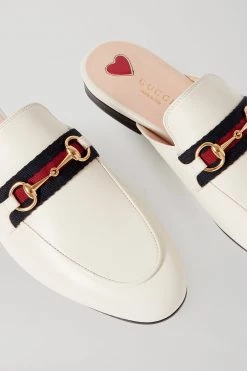 GUCCI Princetown Slippers Aus Leder Mit Horsebit-Detail ,Weiß -Offizielle GUCCI Website w920 q60 1290
