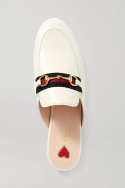 GUCCI Princetown Slippers Aus Leder Mit Horsebit-Detail ,Weiß -Offizielle GUCCI Website w920 q60 1291