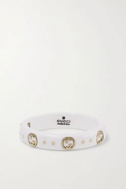 GUCCI Icon Ring Aus Synthetischem Korund, Zirkon Und 18 Karat Gold