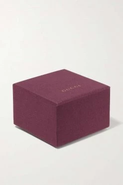 GUCCI Icon Ring Aus Synthetischem Korund, Zirkon Und 18 Karat Gold -Offizielle GUCCI Website w920 q60 1310