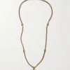 GUCCI GG Marmont Goldfarbene Kette Mit Kristallen ,Transparent