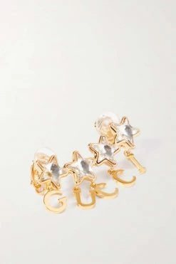 GUCCI Einzelner Goldfarbener Ohrclip Mit Kristallen 7 GUCCI Einzelner Goldfarbener Ohrclip Mit Kristallen -Offizielle GUCCI Website w920 q60 1328