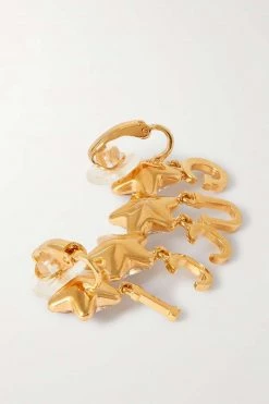 GUCCI Einzelner Goldfarbener Ohrclip Mit Kristallen 8 GUCCI Einzelner Goldfarbener Ohrclip Mit Kristallen -Offizielle GUCCI Website w920 q60 1329