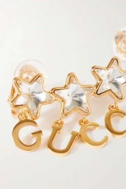 GUCCI Einzelner Goldfarbener Ohrclip Mit Kristallen 9 GUCCI Einzelner Goldfarbener Ohrclip Mit Kristallen -Offizielle GUCCI Website w920 q60 1330