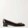 GUCCI Baby Pumps Aus Leder Mit Horsebit-Detail ,Schwarz