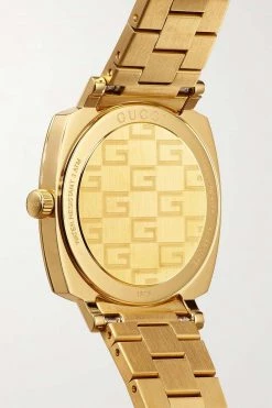 GUCCI Grip 27 Mm Uhr Aus Edelstahl Mit Gold-PVD-Beschichtung -Offizielle GUCCI Website w920 q60 1360