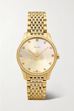 GUCCI G-Timeless 29 Mm Uhr Mit Goldfarbener PVD-Beschichtung