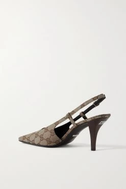 GUCCI Tom Slingback-Pumps Aus Canvas Mit Logo-Jacquard-Muster ,Beige -Offizielle GUCCI Website w920 q60 1408