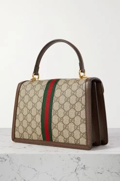 GUCCI Ophidia Bedruckte Tote Aus Beschichtetem Canvas Mit Besatz Aus Strukturiertem Leder ,Braun -Offizielle GUCCI Website w920 q60 1418