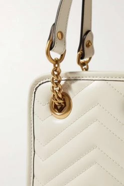 GUCCI GG Marmont 2.0 Schultertasche Aus Gestepptem Leder ,Weiß -Offizielle GUCCI Website w920 q60 144