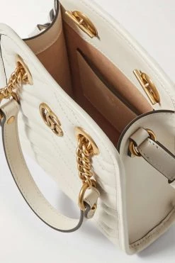GUCCI GG Marmont 2.0 Schultertasche Aus Gestepptem Leder ,Weiß -Offizielle GUCCI Website w920 q60 145