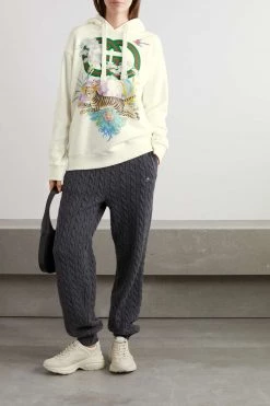 GUCCI Chinese New Year Hoodie Aus Baumwoll-Jersey Mit Print ,Weiß -Offizielle GUCCI Website w920 q60 1458