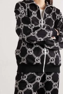 GUCCI Trainingsjacke Aus Bedrucktem Jersey ,Schwarz -Offizielle GUCCI Website w920 q60 1471