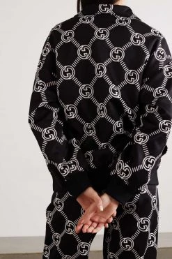 GUCCI Trainingsjacke Aus Bedrucktem Jersey ,Schwarz -Offizielle GUCCI Website w920 q60 1472