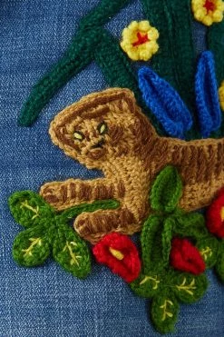 GUCCI Chinese New Year Jeansshorts Mit Stickerei ,Blau -Offizielle GUCCI Website w920 q60 1485