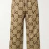 GUCCI Chinese New Year Jogginghose Aus Technischem Jersey Mit Print ,Braun