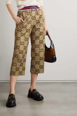 GUCCI Chinese New Year Jogginghose Aus Technischem Jersey Mit Print ,Braun -Offizielle GUCCI Website w920 q60 1495