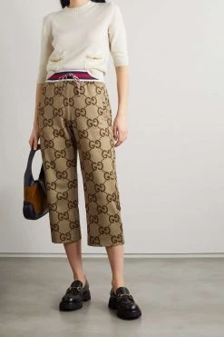 GUCCI Chinese New Year Jogginghose Aus Technischem Jersey Mit Print ,Braun -Offizielle GUCCI Website w920 q60 1498