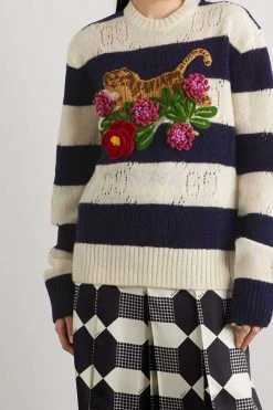 GUCCI Chinese New Year Pullover Aus Wolle Mit Applikationen ,Elfenbein -Offizielle GUCCI Website w920 q60 1501