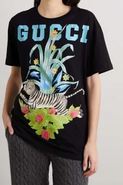 GUCCI Chinese New Year T-Shirt Aus Baumwoll-Jersey Mit Print ,Schwarz -Offizielle GUCCI Website w920 q60 1513