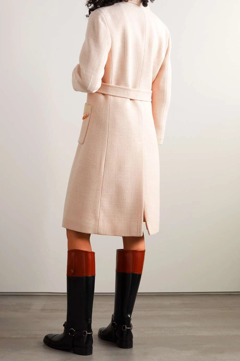 GUCCI Mantel Aus Einer Wollmischung Mit Ketten ,Creme 4 GUCCI Mantel Aus Einer Wollmischung Mit Ketten ,Creme – Bild 4