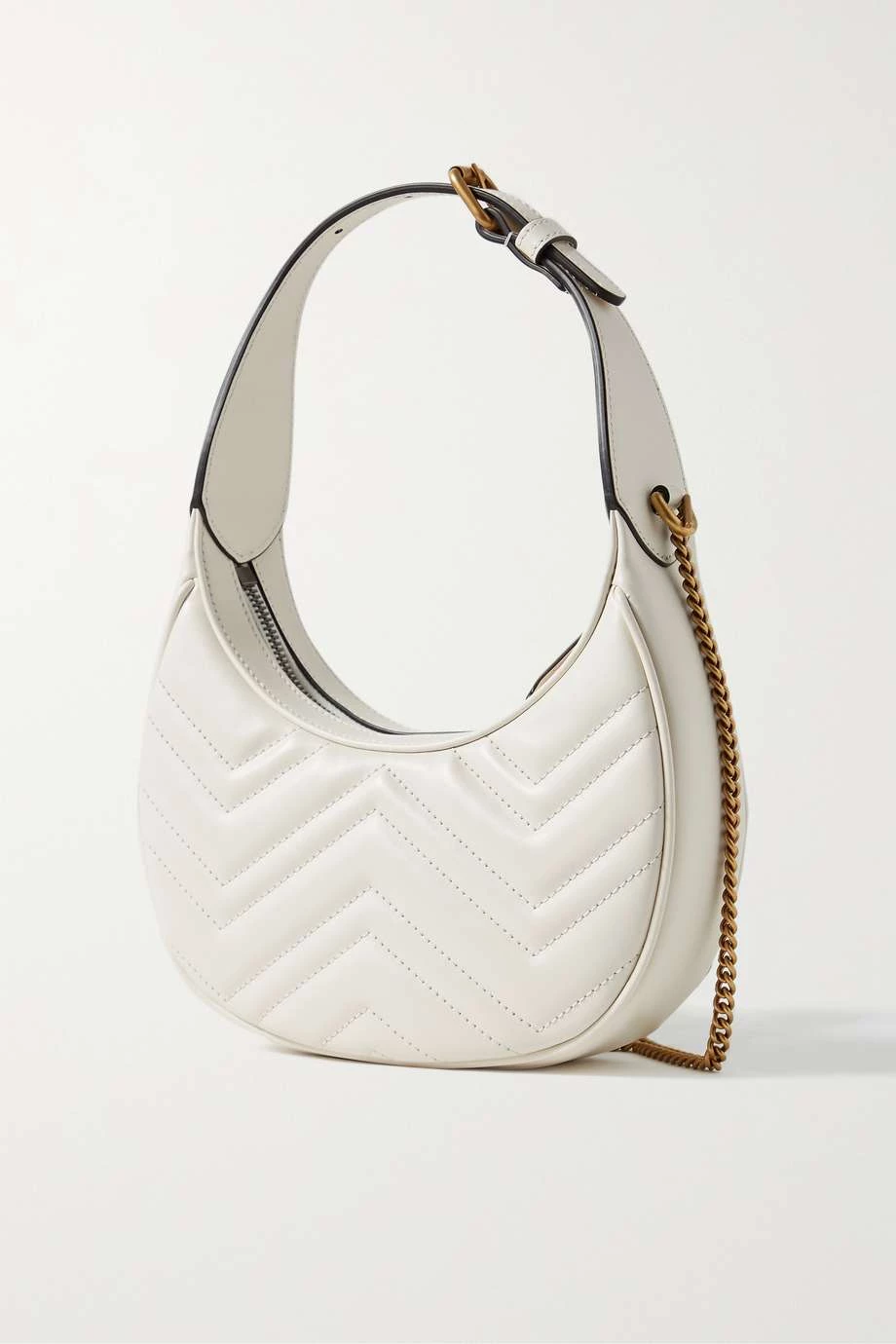 GUCCI Marmont 2.0 Mini Schultertasche Aus Gestepptem Leder ,Weiß 3 GUCCI Marmont 2.0 Mini Schultertasche Aus Gestepptem Leder ,Weiß – Bild 3