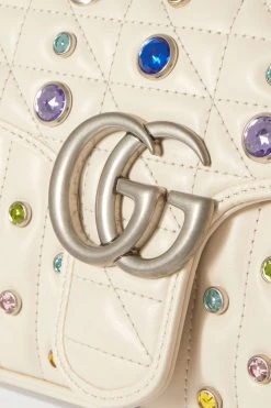 GUCCI GG Marmont 2.0 Kleine Schultertasche Aus Gestepptem Leder Mit Kristallen ,Weiß 9 GUCCI GG Marmont 2.0 Kleine Schultertasche Aus Gestepptem Leder Mit Kristallen ,Weiß -Offizielle GUCCI Website w920 q60 1565