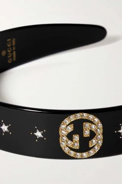GUCCI Haarreif Aus Harz Mit Kristallen ,Schwarz -Offizielle GUCCI Website w920 q60 1593