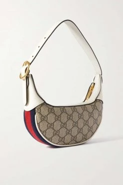 GUCCI Ophidia Schultertasche Aus Beschichtetem Canvas Mit Print, Besätzen Aus Strukturiertem Leder Und Webstreifen ,Weiß -Offizielle GUCCI Website w920 q60 1596